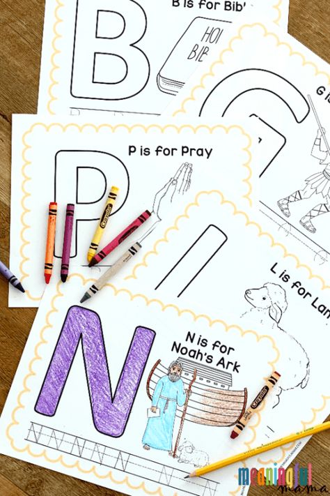 B Is For Bible Craft, Bible Study Preschool, Time Fillers For Preschoolers, Alphabet Art For Preschoolers, Preschool Bible Study Lessons, Bible Time For Preschoolers, Sunday School For Toddlers, Alphabet Lessons For Preschool, Preschool Bible Study