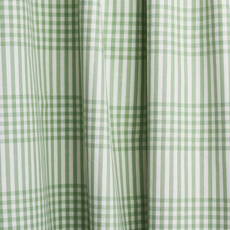 Green Drapes, Woven Fabrics, Plaid Fabric, Green Fabric, Fabric Swatches, White Plaid, Upholstery Fabric, Window Treatments, Woven Fabric