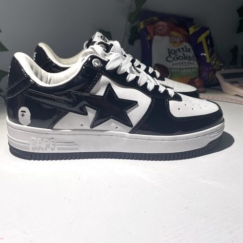 Bapestas Bepstar Shoes, Bape Stas Shoes, Cute Shoes Men, Bapesta Shoes Outfit Men, Bape Shoes Outfit Men, Bape Shoes Aesthetic, 2yk Shoes, Bapestas Outfit Men, Male Shoes Aesthetic