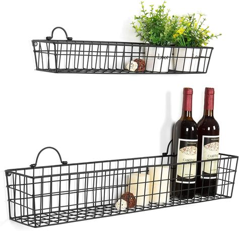 Produce Baskets, Hanging Wire Basket, Kitchen Furniture Storage, Wire Basket Storage, Mesh Storage, Metal Chicken, Wire Storage, Metal Baskets, Metal Kitchen