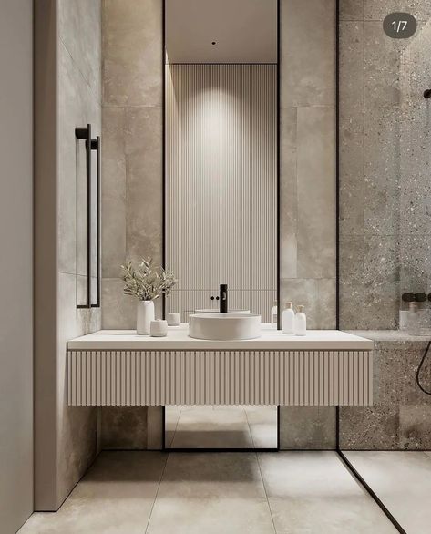 Luxury Guest Bathroom Ideas, Luxury Guest Bathroom, Modern Washroom Design, تصميم دورة مياه, Luxury Powder Room, Elegant Bathroom Design, Modern Luxury Bathroom, Minimalist Bathroom Design, Restroom Design