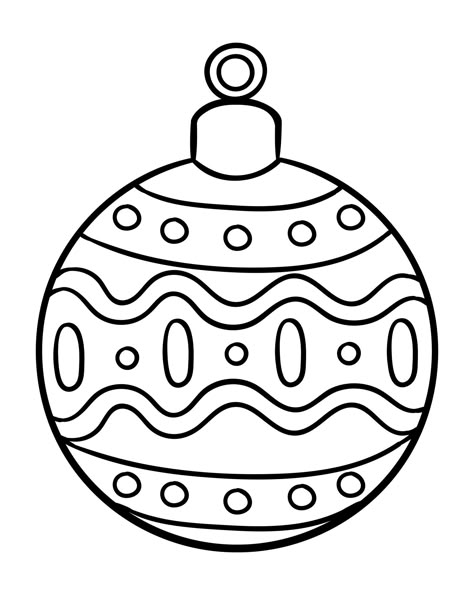 Free Paper Ornament Templates, Christmas Bauble Colouring Page, Printable Christmas Tree Ornaments, Wreath Printable Free Templates, Coloring Ornaments Free Printable, Christmas Ornaments Silhouette, Christmas Bauble Template, Christmas Ornament Cutouts Printable, Christmas Baubles Colouring Pages