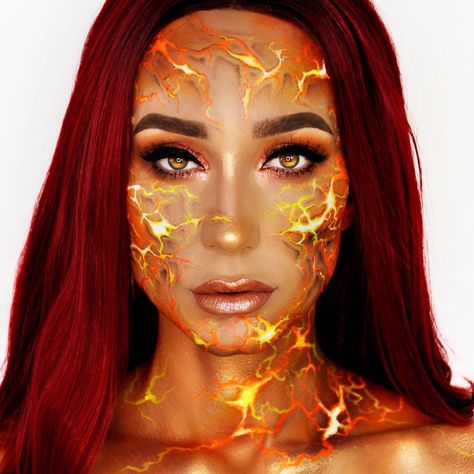 Halloween Makeup Artist, Phoenix Makeup, Beautiful Halloween Makeup, Fire Makeup, Cute Halloween Makeup, Beautiful Halloween, Halloween Beauty, Halloween Makeup Pretty, Cool Halloween Makeup