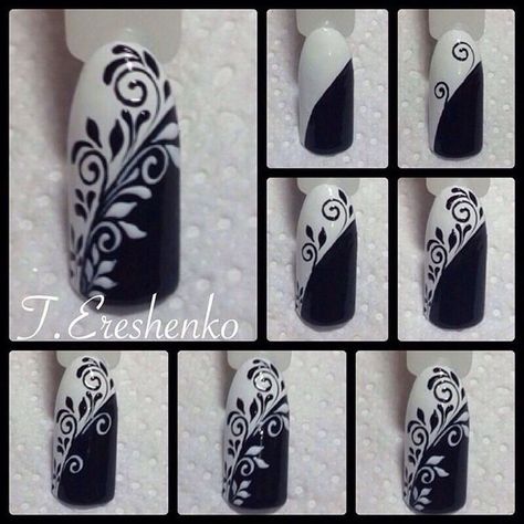 Nails Black Hands, Nail Art Design Black, New Hair Ideas, Idea Nail, Design Black And White, Hands Art, Black Hands, Black Nail Art, Best Fails