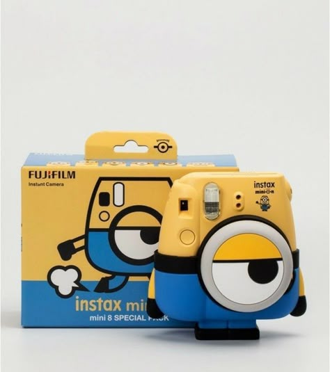 Minion Stuff, Dr Mundo, Instax Mini Camera, Minions Love, Cute Minions, Instax Mini 8, Cute Camera, Mini 8, Mini Camera