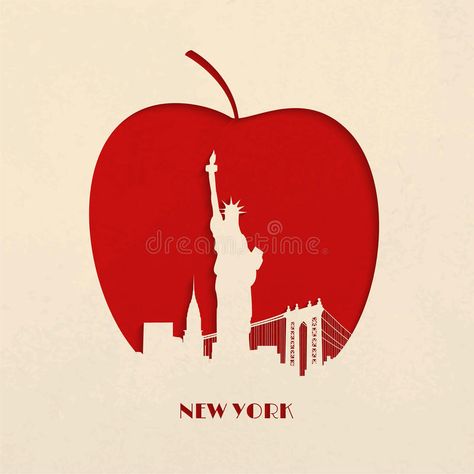 Big Apple New York, New York Drawing, New York Illustration, Apple Tattoo, Apple Illustration, New York Tattoo, New York City Vacation, New York Graffiti, New York Museums