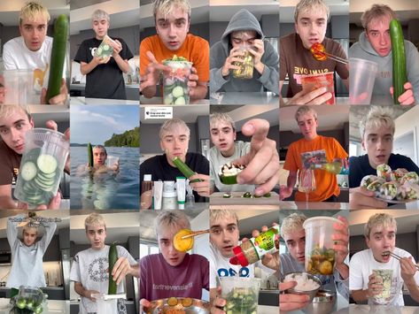 TikTok’s ‘Cucumber Guy’ Logan Moffitt Shows the Many Ways to Eat a Cucumber - The New York Times Cucumber Quest, New York Times Cooking, Dance Movies, Tiktok Star, Cucumber Recipes, T Magazine, English Cucumber, Meal Suggestions, Fad Diets