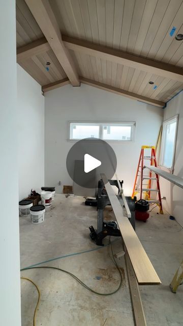 Chris Riggins Construction on Instagram: "Putting the finishing touches on this nickel gap tongue and groove ceiling system at a project in seal beach.   Material- solid rift white oak milled to nickel gap  Builder- @chrisrigginsconstruction  Designer- @atinteriorsllc" White Washed Tongue And Groove Ceiling, Porch Tongue And Groove Ceiling, White Oak Tongue And Groove Ceiling, Nickel Gap Ceiling, White Oak Ceiling, Danish Summer House, Bathroom 2022, Vaulted Ceiling Beams, Nickel Gap