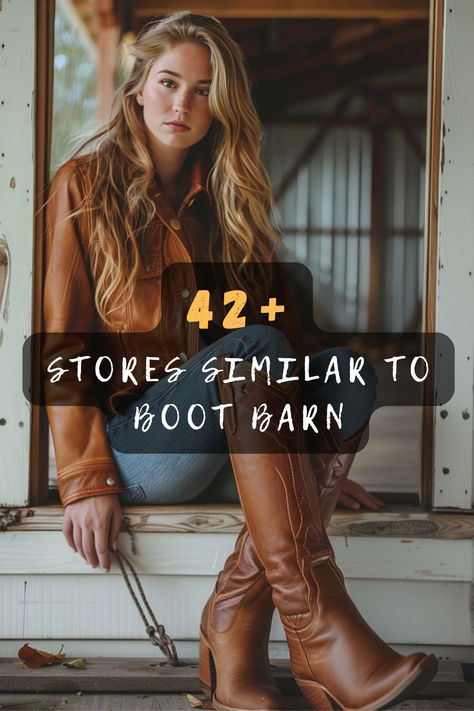 In search of stores like Boot Barn for your western wear needs? Discover 42 must-visit stores offering similar styles, from cowboy boots to rugged apparel. These shops are perfect for finding authentic and stylish western gear. Click to explore all the options and update your wardrobe with flair. #WesternWear #BootBarnAlternatives #CowboyStyle #RuggedApparel #FashionFinds #WesternShop #StyleInspo Western Shop, Boot Barn, Western Boutique, Western Store, Update Your Wardrobe, Cowboy Style, Western Wear, Cowboy Boots, Womens Boots