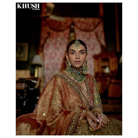 Aditi Rao Hydari Aditi Rao Hydari, Aditi Rao, Rajputi Dress, Desi Wedding Dresses, Bridal Lehenga Collection, Indian Dresses Traditional, Indian Photoshoot, Traditional Indian Outfits, Indian Bridal Fashion