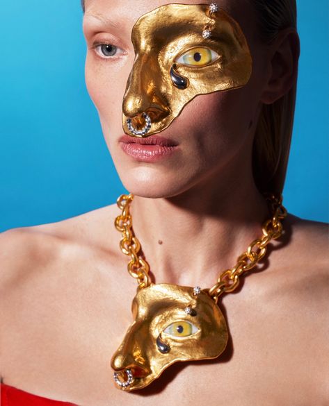 Surrealism Fashion, Dope Jewelry Accessories, Viking Woman, Elsa Schiaparelli, Fur Clothing, Going For Gold, Creative Makeup Looks, Magical Jewelry, Dope Jewelry