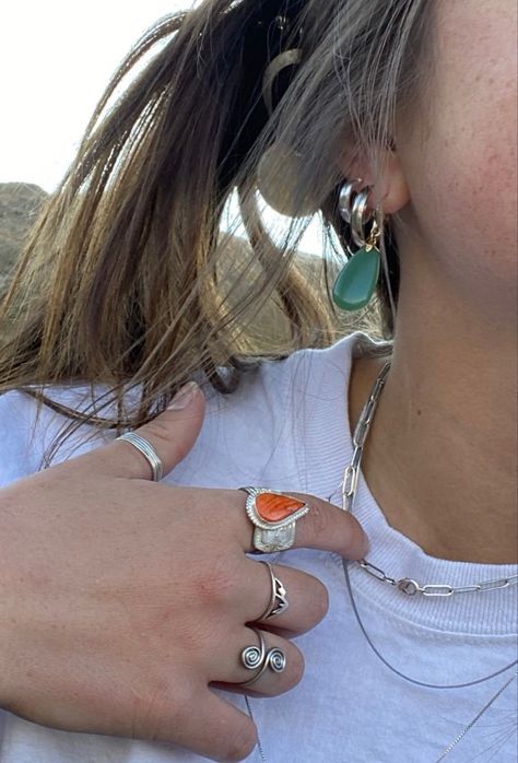 Cool Silver Jewelry, Surf Jewelry, Mixed Metal Jewelry, Dope Jewelry, Funky Jewelry, Jewelry Lookbook, I Love Jewelry, Bellini, Jewelry Inspo