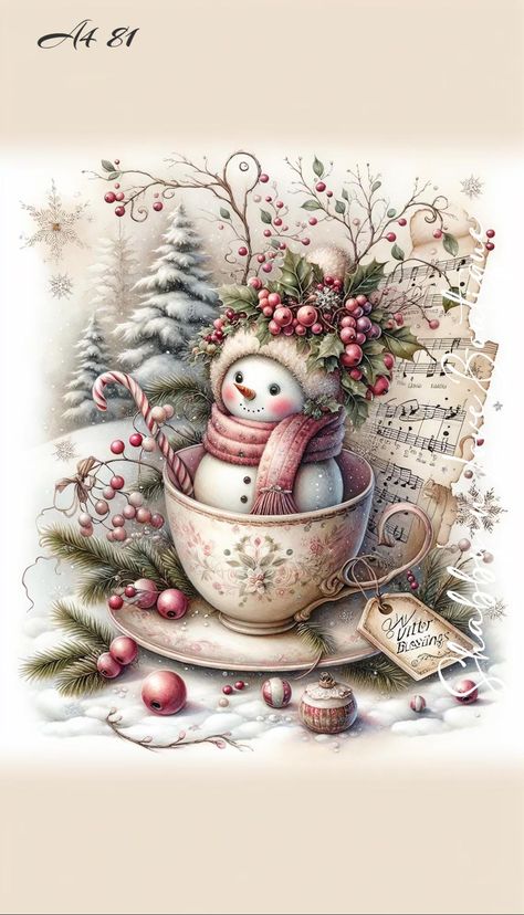 PLEASE READ FULL ITEM DESCRIPTION BEFORE YOU PLACE YOUR ORDER! Decoupage Rice Paper A4 81 Shabby Chic Vintage Pink Christmas Snowman Decoupage Paper, Decorative Image, Decoupage Designs, Paper Crafts, DIY Crafting  1 - A4 (8.27" x 11.69") Rice decoupage paper. You will receive 1 - A4 rice decoupage paper with 1 print on it. Printed on the highest quality paper available on the market today. Rice paper has been used for decades in arts and crafts with decoupage. Torn edges will blend beautifully into a background. You should start with a white or light colored background to make the colors appear brighter and more vivid.  The best paper to use in the decoupage technique. Perfect for both beginners and advanced users. Very thin and light and naturally white. It contains typical, clearly visi Vintage Pink Christmas, Decoupage Rice Paper, Handmade Journals Diy, Christmas Decoupage, Rice Paper Decoupage, Free Vintage Printables, Shabby Chic Christmas, Shabby Chic Vintage, Decoupage Paper