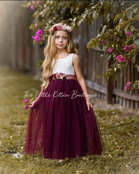 Boho Flower Girl Dress, Kids Haircut, Burgundy Flower Girl Dress, Rustic Flower Girl Dress, Flower Girl Shirts, Lace Flower Girl Dress, Boho Flower Girl, Rustic Flower Girls, Tulle Flower Girl Dress