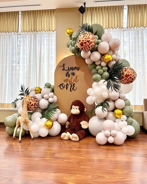 Wild One First Birthday Decorations, Baby's First Birthday Ideas, Birthday Boy Themes 1st, Boy First Bday Theme, Children Birthday Decoration Ideas, 1 Year Birthday Decoration Ideas, 1st Year Birthday Decoration Ideas, Birthday Theme For Boys 1st, Wild 1 Birthday Party Boy