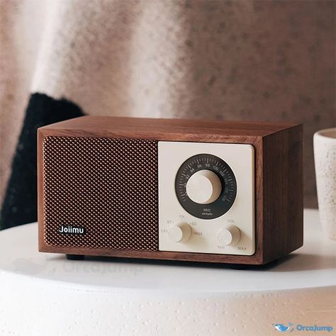 OrcaJump - Premium Solid Wood Bluetooth Speaker - Classic Retro Design with a Touch of Vintage Charm - Elegant Simplicity Gramophone Bluetooth Speaker, Mini Retro Speaker, Vintage Bluetooth Speaker, Retro Speakers, Retro Bluetooth Speaker, Desktop Speakers, Vintage Klipsch Speakers, Vintage Speakers, Elegant Home Decor