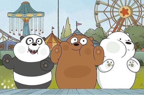 Aesthetic Background For Notes, Cartoon Island, Ice Bear We Bare Bears, We Bare Bears Wallpapers, Cute Laptop Wallpaper, Ice Bears, Velvet Wallpaper, Wallpaper Laptop, We Bear