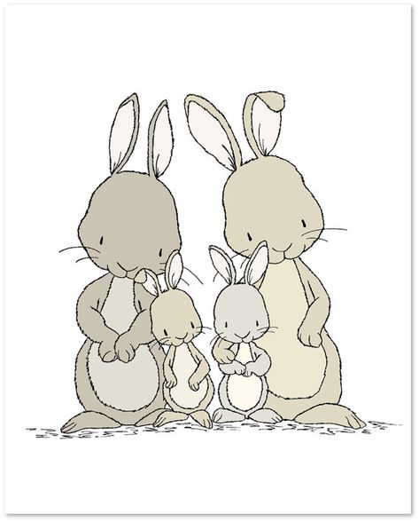 Bunny Nursery Art :  You can CUSTOMIZE this print to any colors you choose, either from the color chart or a picture or link, just let me know and I can create a custom listing for you!  *Be sure to select your size in the drop down box above.  Here at Sweet Melody Designs we love creating cute art for your little ones rooms. We believe in encouraging the imagination of children and giving them a beautiful place to grow up. It is our hope that our art can have a small part in that wonderful expe Bunny Nursery Art, Kid Bedrooms, Bunny Family, Sweet Melody, Woodland Nursery Art, Bunny Nursery, Art Mignon, Nursery Art Girl, Woodland Art