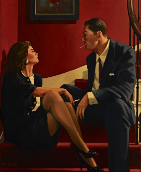 Jack Vettriano - Playing the Party Game Jack Vetriano, The Singing Butler, Framing Canvas Art, Jack Vettriano, Michael Carter, Great Works Of Art, Art Concepts, Book Catalogue, Pulp Art