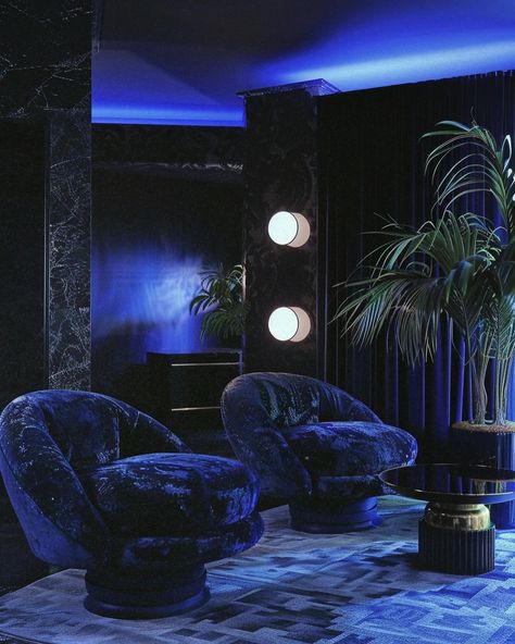 Your blue velvet 80s mansion 💙 [AI] Get your wall posters on liminaldestinations.com (link in bio!) • • • • #80sinterior #1980sinterior #80saesthetic #1980s #80svibes #80snostalgia #80sdecor #80s #vintage #interiordesign #homedecor #luxuryhomes Blue Velvet Interior, 80s Mansion, 1980s Interior Design, 80s Home Decor, Blue Mansion, 80’s Decor, 1980s Interior, Aqua Bathroom, 80s Home