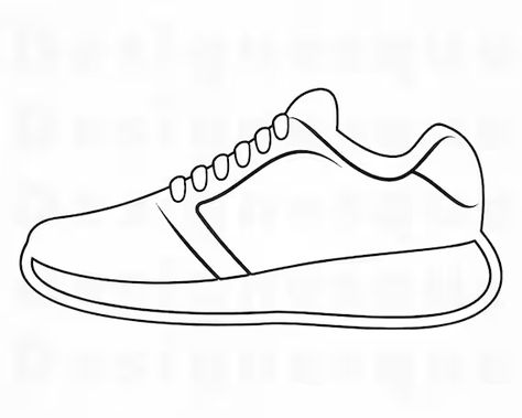 Sneaker Clipart, Sneaker Outline, Shoe Outline, Shoes Clipart, Terry Fox, Sewing Clipart, Shoe Template, Pro Wallpaper, Games Party