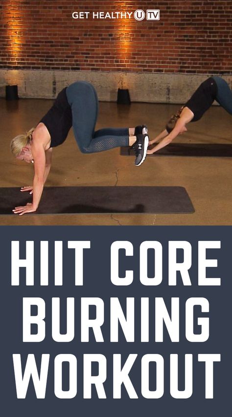 Challenge your ab muscles with this 30 minute HIIT core workout! Using tabata style intervals, you’ll get your heart pumping while targeting your midsection from every angle. Study after study shows that the best way to truly burn fat, shed calories, and change your body is to engage in high intensity interval training or “Hiit”. Hiit Core Workout Gym, Core Hiit Workouts, Challenge Exercise, Ab Muscles, 30 Minute Hiit, What Is Hiit, Hip Exercises, Hiit At Home, Types Of Cardio