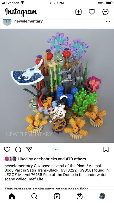 Lego Subnautica, Lego Underwater, Lego Aquarium, Lego Fish, Lego Zoo, Lego Avatar, Lego Botanical, Lego Plans, Lego Scenes