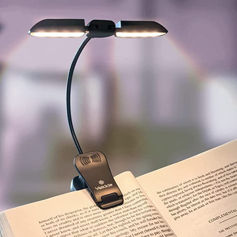 Clip On Reading Light, Book Lamp Clip, Clip On Light, Book Lights For Reading, Night Reading In Bed, Reading Lights Over Bed, Book Lamps, Book Light Clip, Bed Reading Light