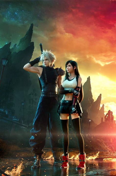 Prompto Argentum, Cloud And Tifa, Final Fantasy Xii, Final Fantasy Collection, Final Fantasy Artwork, Final Fantasy Vii Remake, Tifa Lockhart, Final Fantasy Art, Cloud Strife