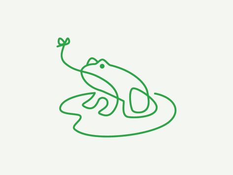 Frog by spoonlancer Frog Tattoo Outline, Simple Drawing Ideas Easy Doodles, Simple Drawing Ideas Easy, Frog Outline, Drawing Ideas Easy Doodles, Frosch Illustration, Asui Tsuyu, Simple Drawing Ideas, Frog Logo