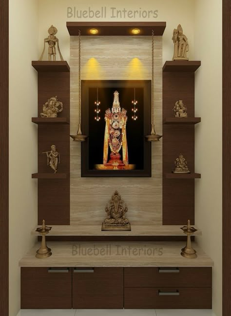 Poja Room Ideas, Temple Room, Pooja Door Design, Mandir Design, Temple Design For Home, Pooja Mandir, Bedroom Cupboard Designs, Pooja Room Door Design, Pooja Room Design