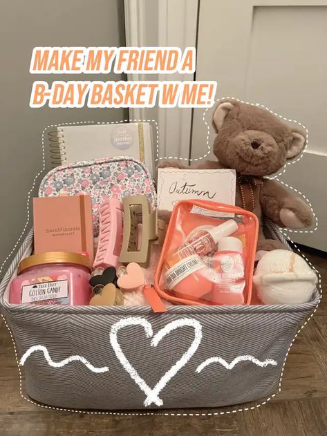 Lemon8 · BIRTHDAY GIFT BASKET · @halle peterson Bae Baskets, Bday Basket, Birthday Baskets, Teenager Birthday Gifts, Birthday Gift Basket, Boo Baskets, 13 Birthday, Best Gift Baskets, Teenager Birthday