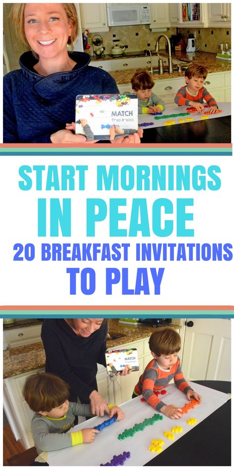 Breakfast Invitation, Newborn Sleep Schedule, Kids Fever, Alphabet Recognition, Morning Activities, Best Morning, Easy Morning, Activities For Preschoolers, Invitation To Play