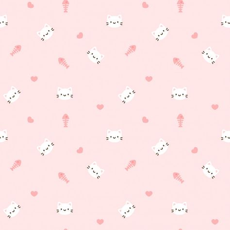 Cat seamless pattern background Kawaii Pattern Background, Cute Cat Background, Cat Pattern Wallpaper, Background Cat, Kawaii Pattern, Cute Cat Pattern, Cat Background, Cute Pastel Wallpaper, Soft Wallpaper