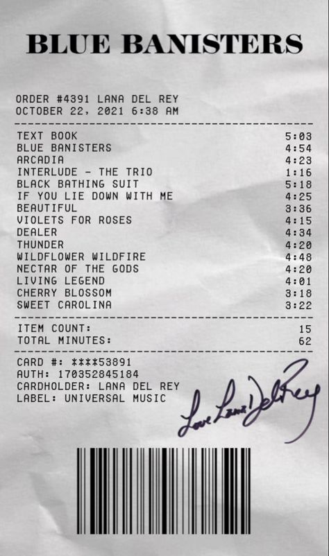 Lana Del Rey, Lana Del Rey 2024 Flag, Lana Del Ray Blue Banister, Lana Del Rey Poster Blue Banisters, Lana Del Ray Receipt, Blue Bannister Lana Del Rey, Lana Del Rey Blue Poster, Lana Del Rey Album Receipt, Lana Del Rey Receipt