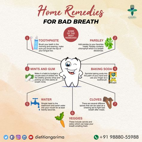 It's not always easy to find the right home remedy for bad breath. Here's how to win at dealing with mouth odor! ❤️Happy National Oral Hygiene Day! 😍PS: We have a 50 days transformation programme starting from 7 April 2021, DM for more details😉 (World health day offer❤️) . . . . #sociohutt #badbreath #badbreakfast #oralhealth #dietitiangarima #garimagoyal #creatinghealthylives #selfcare #foodphotography #food #foodstagram #healthylifestyle #healthyeating #oralhealtheducation #oralhealththerapi Remedy For Bad Breath, World Oral Health Day, Remedies For Dry Mouth, Oral Health Education, Bad Breath Remedy, Balloon Games, Breath Mints, Pain Relief Remedies, Mint Water