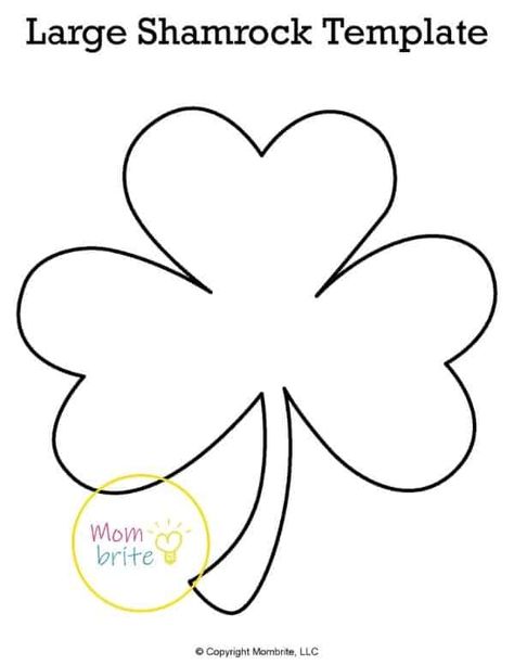 Free Printable Shamrock Templates for Crafts and Activities Free Shamrock Printable, Shamrock Patterns Free Printable, Shamrock Logo, Card For New Year, New Year Card Ideas, Shamrock Printable, New Year Card Making, San Patrick Day, Nanny Ideas