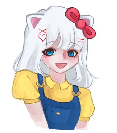 Hello Kitty As Human Drawing, Human Hello Kitty Fanart, Hello Kitty Anime Human, Kuromi As A Human Drawing, Hello Kitty As A Person Drawing, Sanrio Characters Human Version, Hello Kitty Characters As Humans, Hello Kitty Human Drawing, Hello Kitty Girl Drawing