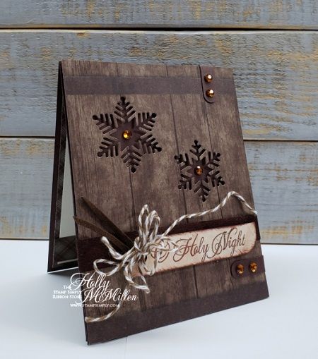 Country Christmas Cards, Rustic Christmas Cards, Christmas Sentiments, Snowflake Cards, Christmas Card Inspiration, Homemade Christmas Cards, Christmas Card Crafts, O Holy Night, Printable Christmas Cards