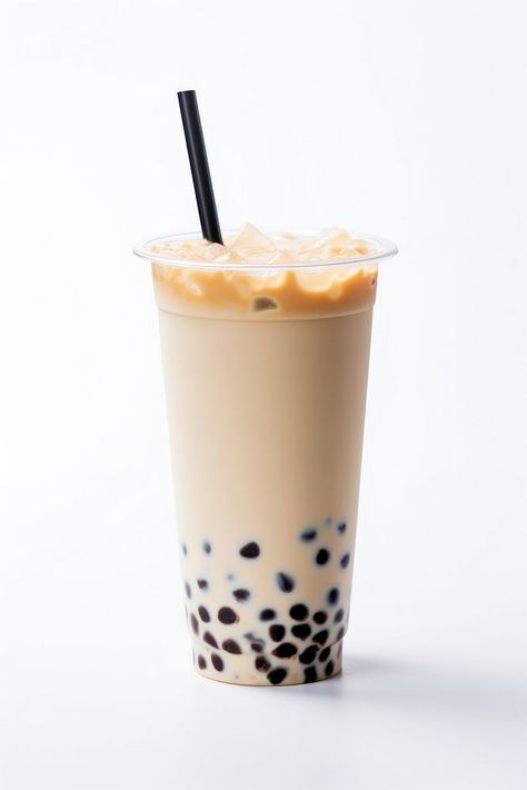 A bubble tea drink cup white background. AI generated Image by rawpixel. | premium image by rawpixel.com Chocolate Bubble Tea, Boba Png, Pudding Packaging, Bubble Tea Aesthetic, Coffee Bubble Tea, Bubble Coffee, Bubble Table, Mochi Donut, Bubble Tea Cup