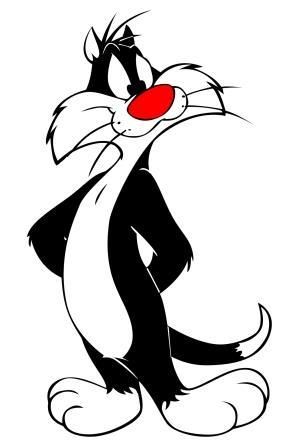 Black And White Cartoon Characters, Old Cartoon Characters, Circus Characters, Sylvester The Cat, White Cartoon, Looney Tunes Characters, Looney Tunes Cartoons, Black And White Cartoon, Classic Cartoon Characters