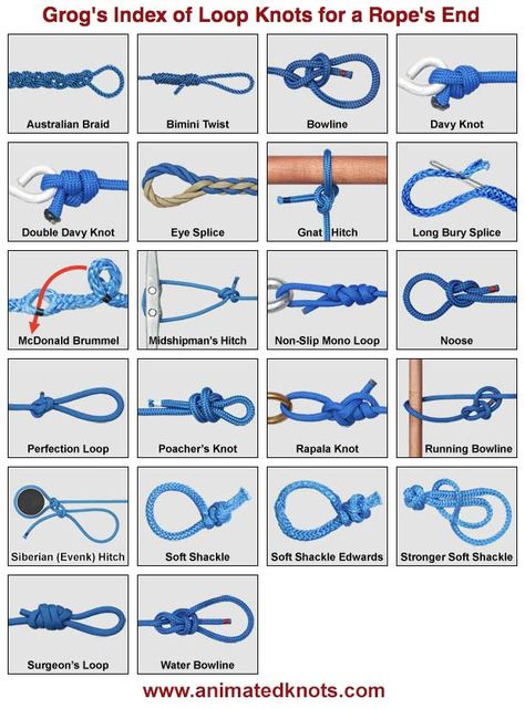 Click to enlarge pictures Hammock Knots, Animated Knots, Scout Knots, Climbing Knots, Sailing Knots, Fishing Hook Knots, Camping Knots, Types Of Knots, Loop Knot