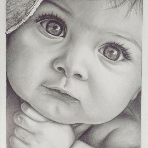 Baby Sketch, Pencil Drawing Images, Pencil Portrait Drawing, Couple Drawing, Realistic Pencil Drawings, Girl Drawing Sketches, Baby Drawing, Pencil Art Drawings