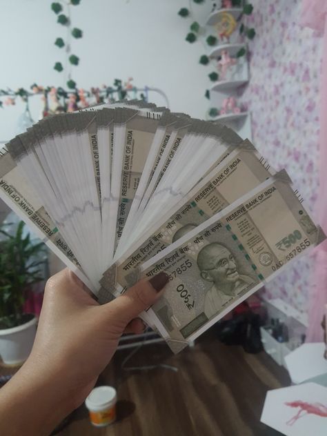 Indian Rupee Aesthetic, Bank Balance Aesthetic Indian, Money Rupees Aesthetic, Rich Life Vision Board, Money Aesthetic Indian Rupees, Money Aesthetic Rupees, Indian Rich Aesthetic, Rupees Aesthetic, Indian Currency Aesthetic