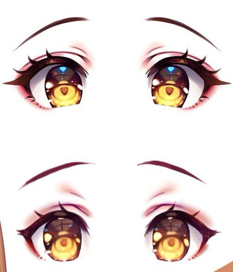 Anime Eyes Shape, Anime Ayes Style Drawing, Female Anime Eyes Reference, Anime Reference Eyes, Vtuber Model Eyes, Golden Eyes Drawing, Anime Eye Female, Anime Ayes Style, Ayes Anime