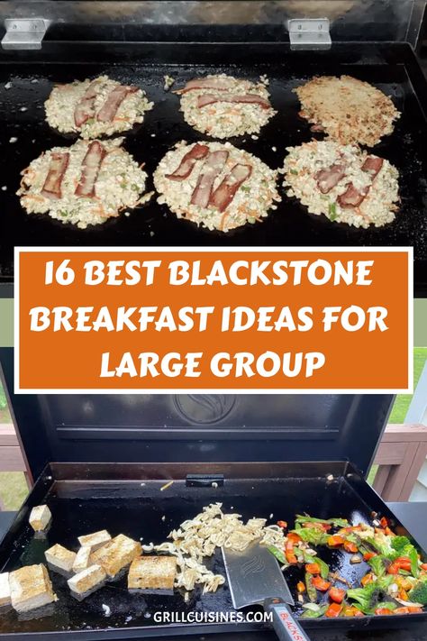 Start your day off right with these amazing Blackstone Breakfast Recipes. From pancakes to breakfast tacos, potato, sandwiches, burritos, biscuits, pancakes to homemade McGriddle sandwiches, this list has something for everyone so you can be sure the whole family will love it.
These recipes are perfect for camping trips or large groups#blackstonebreakfast#breakfast#campingrecipes Mcgriddle Sandwiches, Blackstone Breakfast Ideas, Tacos Potato, Homemade Mcgriddle, Blackstone Breakfast, Grill Breakfast, Breakfast Sausage Links, Breakfast Cooking, Outdoor Cooking Recipes