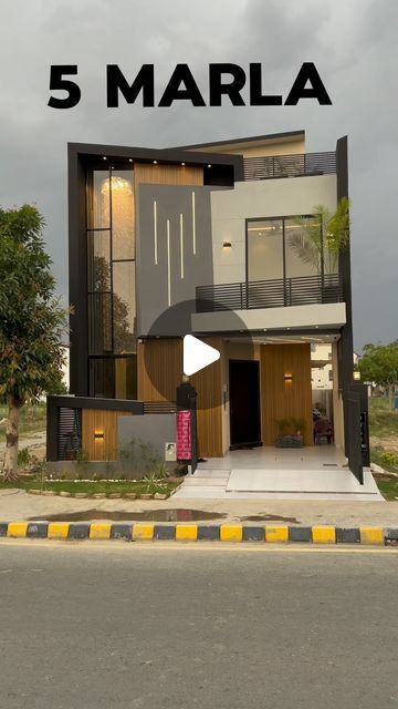 5 Marla House Plan Dha Lahore, South East Corner House Elevation, 5 Marla House Front Elevation, 5 Marla House Design, Real Estate Reels, 5 Marla House Plan, Instagram Call, Modern Exterior House Designs, House Front Design