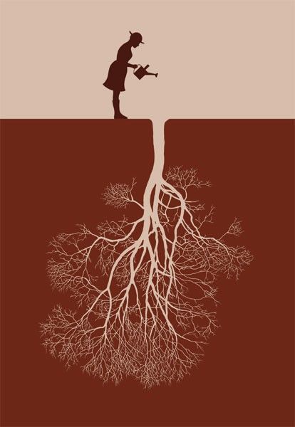 Inner Growth, Art Et Illustration, Art And Illustration, Intj, Art Plastique, Artsy Fartsy, 그림 그리기, A Tree, Street Art