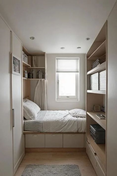 20 Small Bedroom Ideas For Couples (Create a Cozy Haven) 8 Best Small Bedroom Ideas, Compact Bedroom Ideas Space Saving, Small Space Living Bedroom, Small Queen Bedroom, Tiny Cozy Bedroom, Small Bedroom Couple, Mini Bedroom Ideas Small Spaces, Little Bedroom Design, Small Square Bedroom Ideas