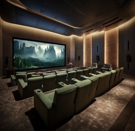 Cinema Interior, Movie Theater Aesthetic, Green Movie, Movie Theater, Theater, Green